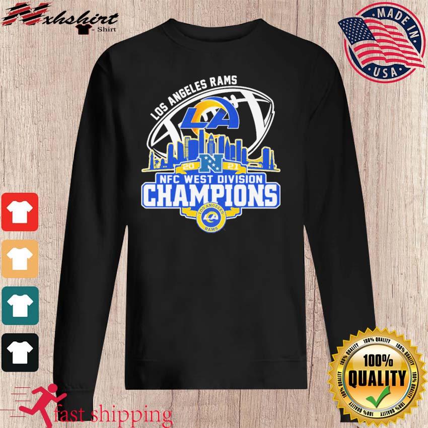 Los Angeles Rams champions 2021 NFC west champs logo T-shirt