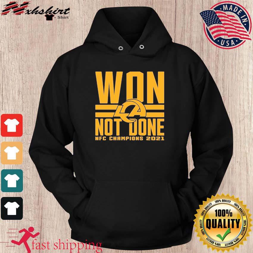 Los Angeles Rams NFC West Champions 2020 Won Not Done shirt, hoodie and  sweater