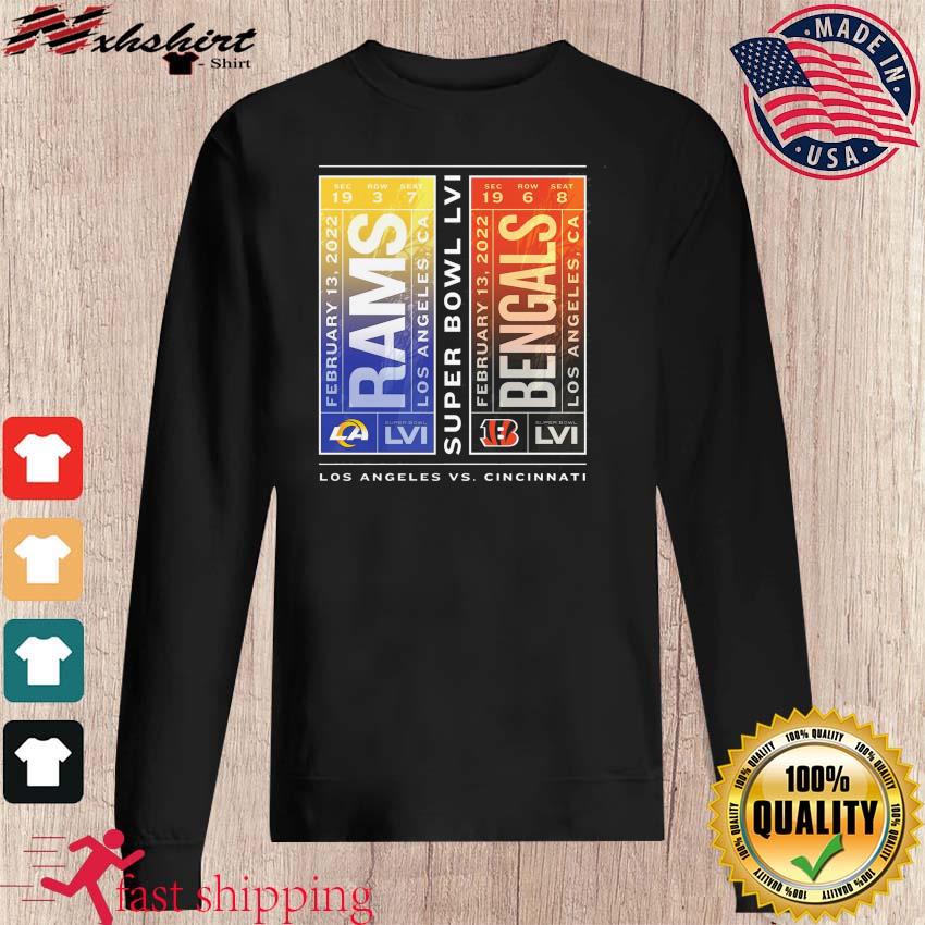 Best Bengals vs Rams LVI super Bowl 2022 shirt, hoodie, sweater, long  sleeve and tank top