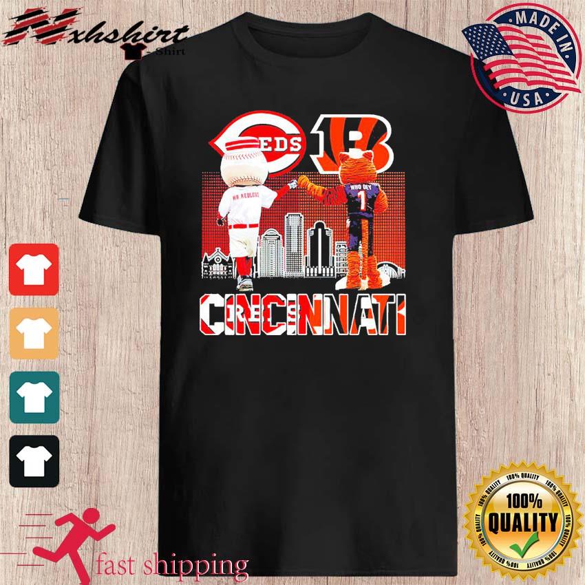 Mascot Cincinnati Bengals Reds And Cincinnati Bengals Shirt, hoodie,  sweater, long sleeve and tank top