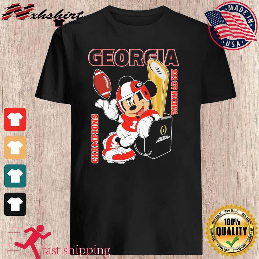 Mickey Mouse Georgia Bulldogs 2022 Cfp National Champions Shirt