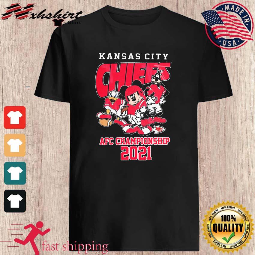 Mickey Mouse Kansas City Chiefs 2021 2022 AFC Championship Shirt