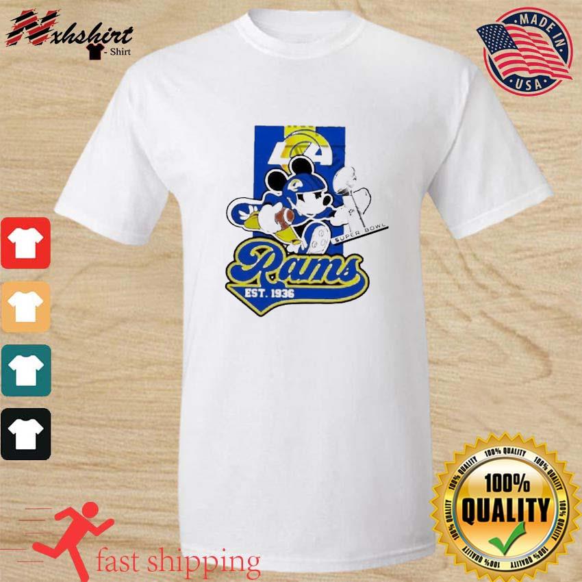 Super bowl 2022 mickey los angeles rams champions shirt, hoodie, sweater,  long sleeve and tank top