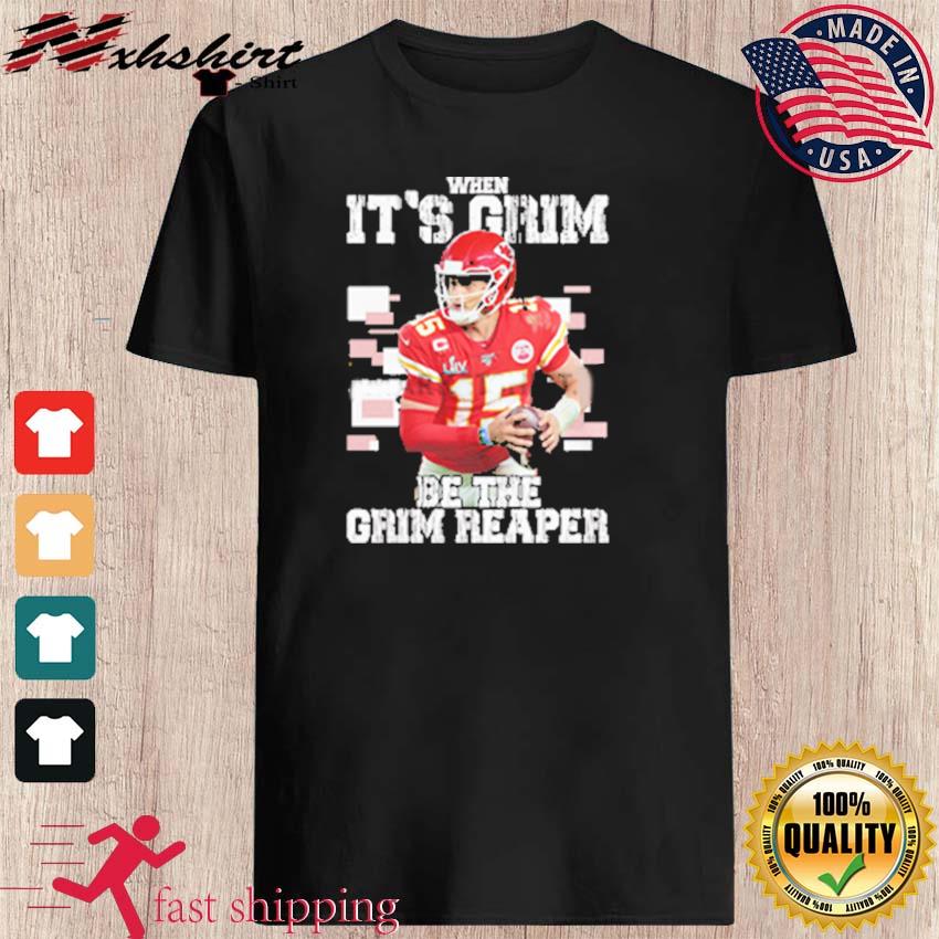 Kansas City Chiefs Patrick Mahomes grim reaper T-shirt now on sale