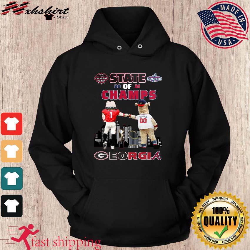 Georgia Bulldogs Hairy Dawg And Atlanta Braves Blooper 2021 Champions Georgia  Shirt, hoodie, sweater, long sleeve and tank top