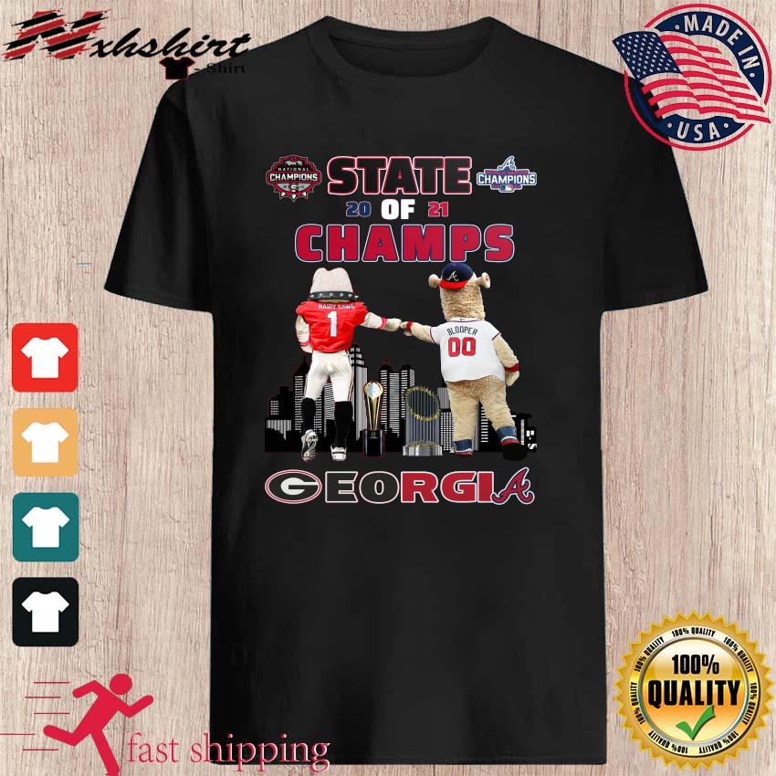 Georgia Bulldogs Hairy Dawg And Atlanta Braves Blooper 2021 Champions  Georgia Shirt, hoodie, sweater, long sleeve and tank top