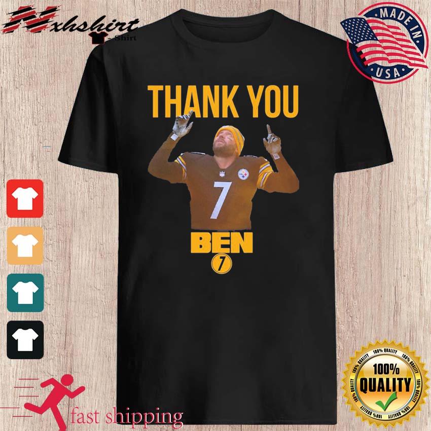 Thank You #7 Ben Roethlisberger Steelers Tee Shirt, hoodie, sweater, long  sleeve and tank top