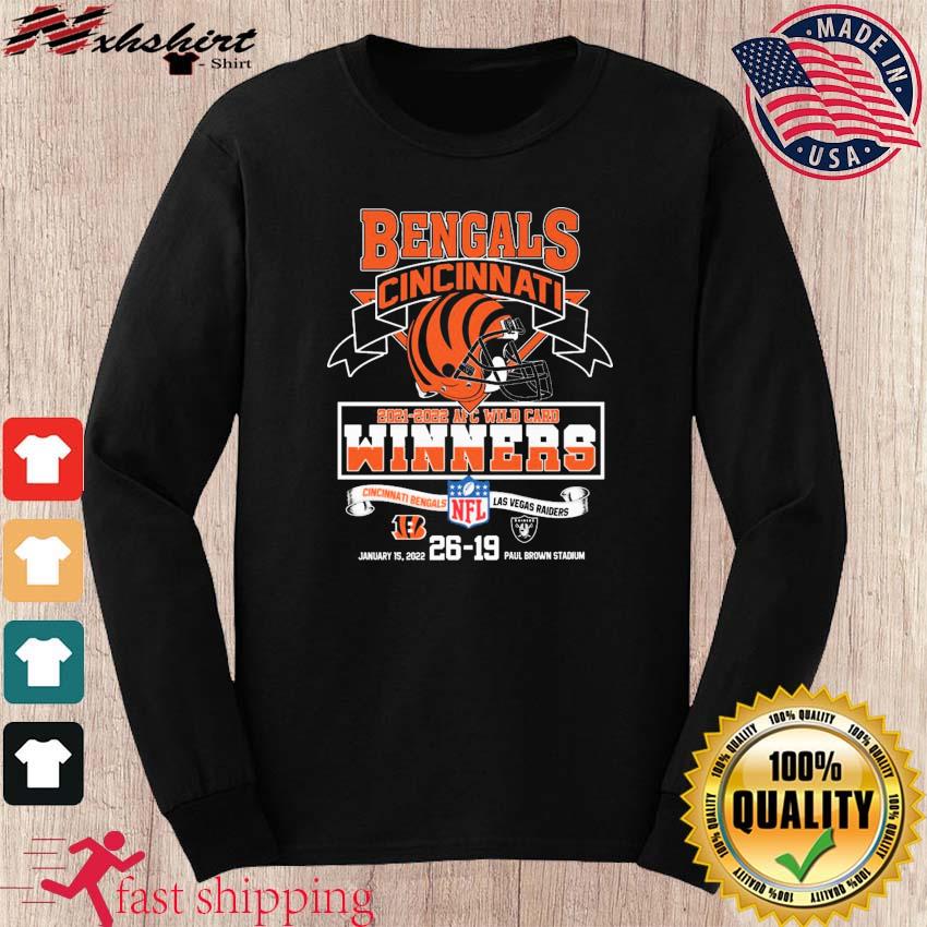 Cincinnati Bengals 2021 2022 AFC Super Wild Card Winners Shirt, hoodie,  sweater, long sleeve and tank top