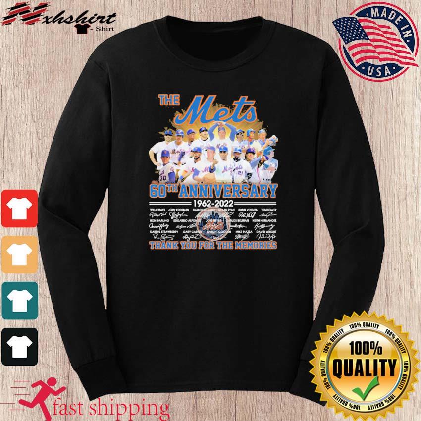 New York Mets 1962-2022 60th anniversary signatures shirt