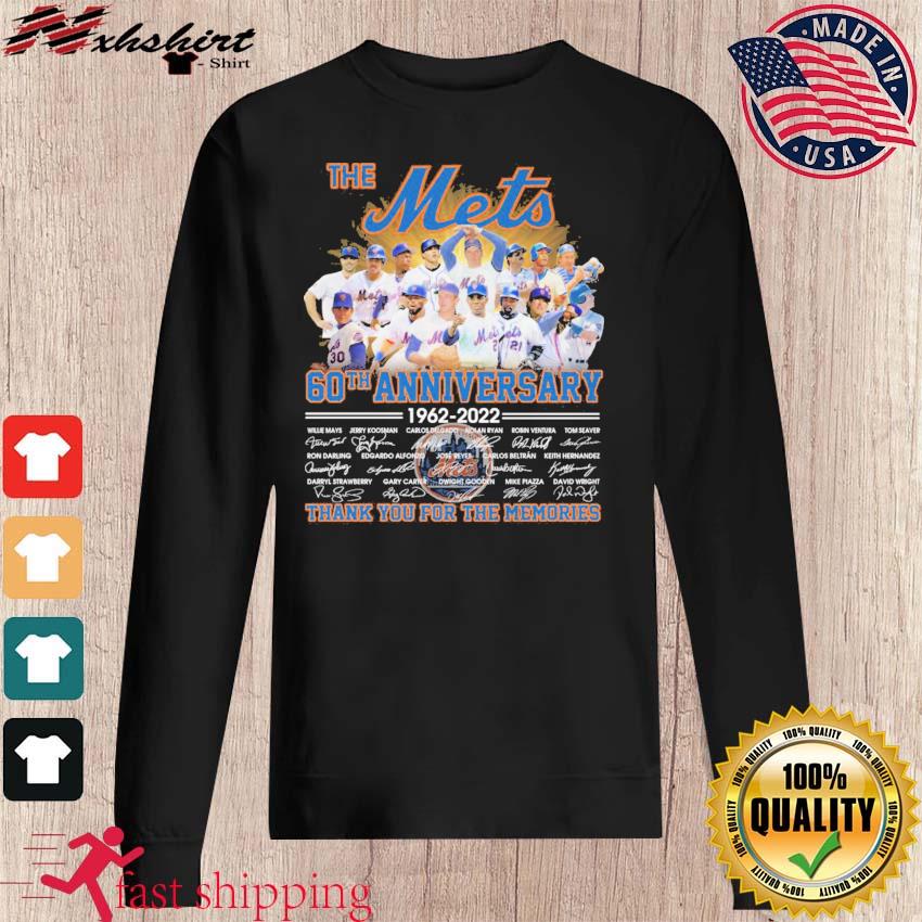 New York Mets 60th Anniversary 1962-2022 signatures thank you for