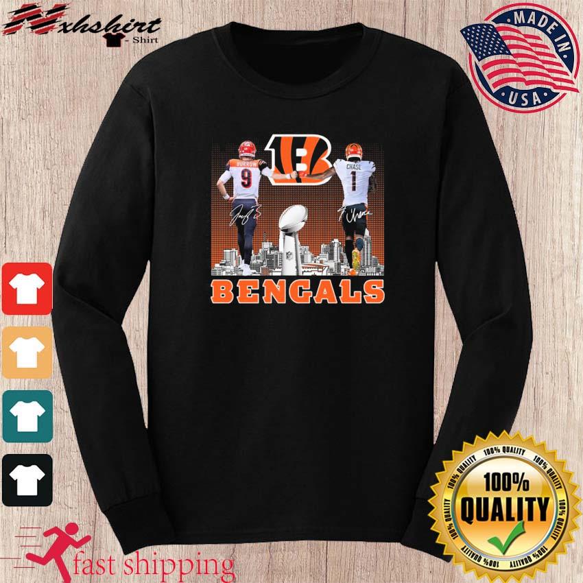 Joe Burrow and Ja'marr Chase Cincinnati Bengals shirt, hoodie, sweater and  long sleeve