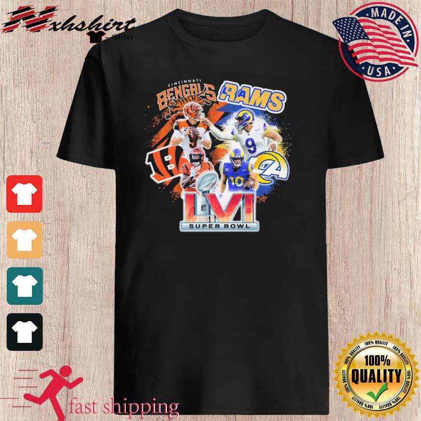 Cincinnati Bengals Vs LA Rams Go To The Super Bowl Lvi 2022 Shirt