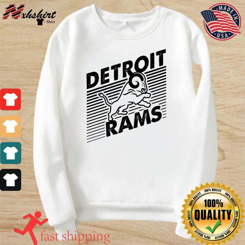 los angeles rams detroit rams logo t-shirt