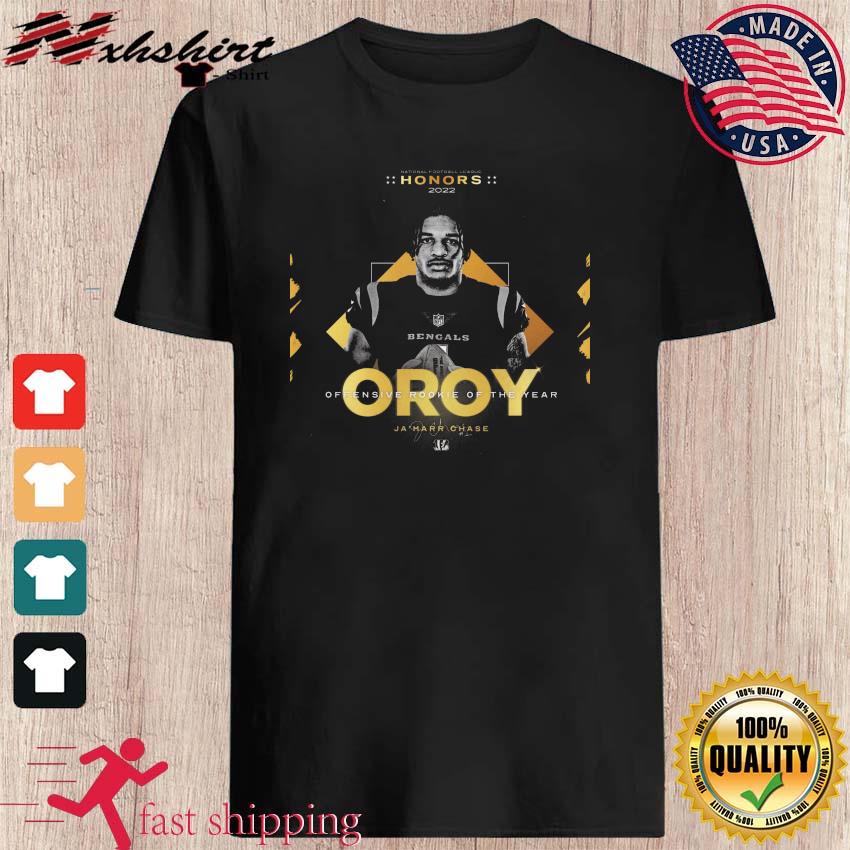 Ja'marr Chase NFL Honors 2022 Oroy Offensive Rookie Of The Year Shirt,  hoodie, sweater, long sleeve and tank top