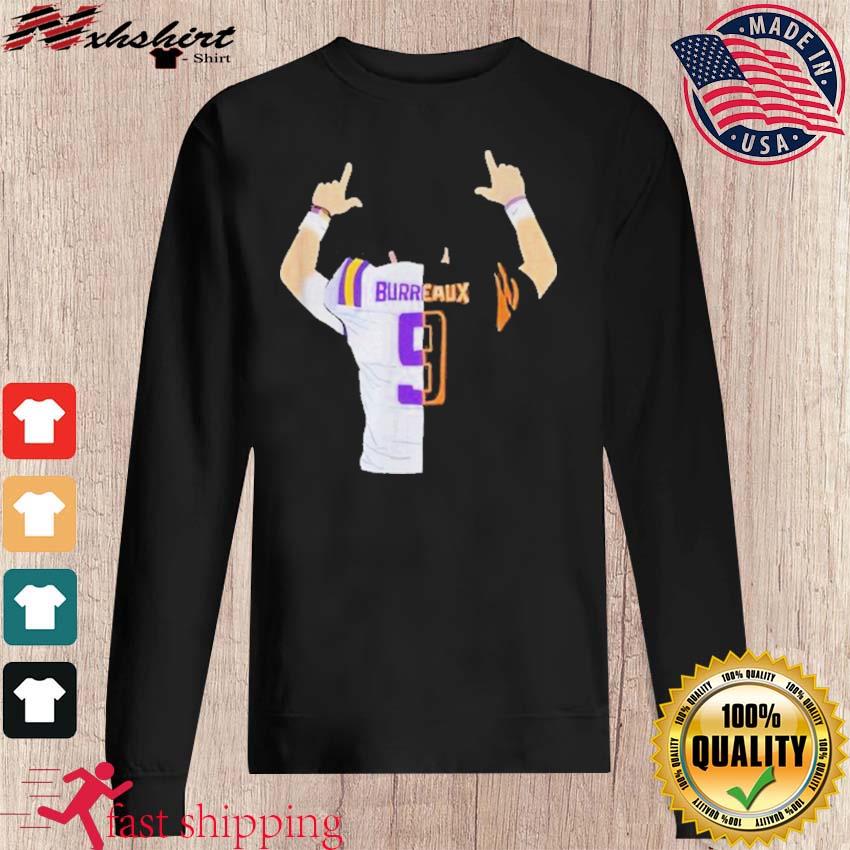 Joe Burrow Jeaux Burreaux Cajun Cincinnati Bengals shirt, hoodie, sweater,  long sleeve and tank top