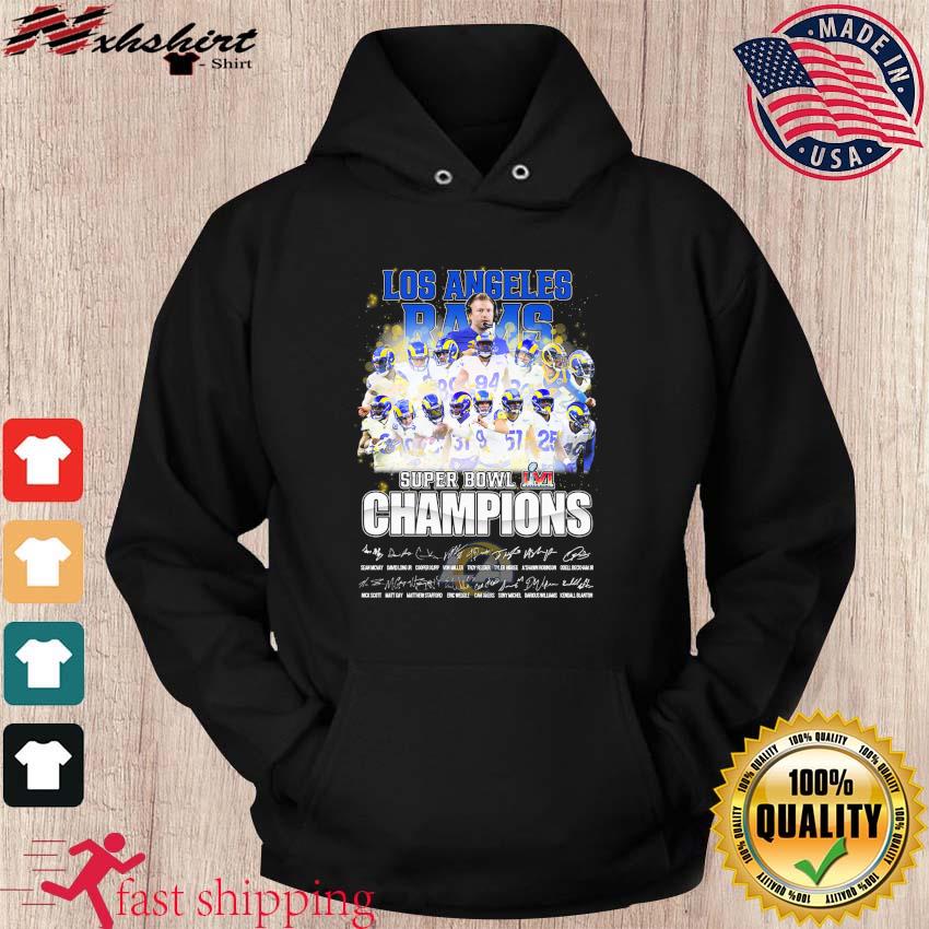 Los Angeles Rams Super Bowl Lvi Champions 2022 Signatures Shirt, hoodie,  sweater, long sleeve and tank top