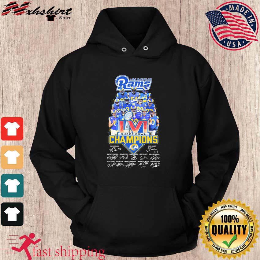 LA Rams Super Bowl LVI Champions signatures 2022 t-shirt, hoodie, sweater,  long sleeve and tank top