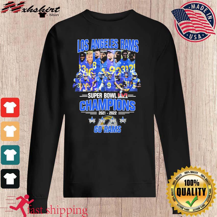 2021 - 2022 Super Bowl Champions Los Angeles Rams shirt, hoodie, sweatshirt  and tank top