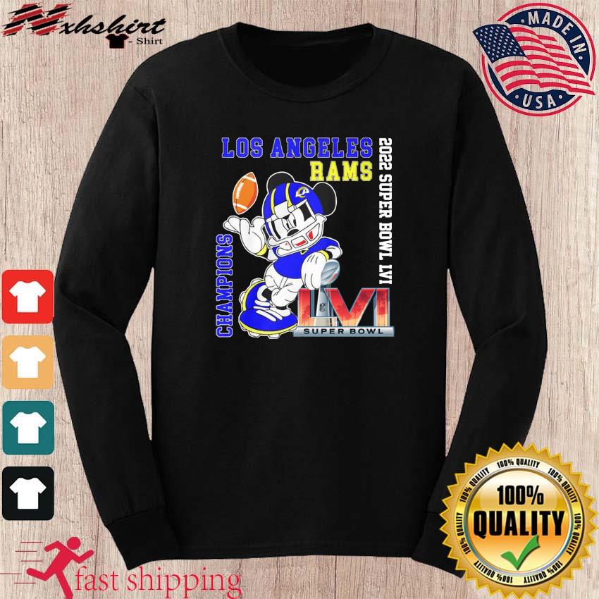 Mickey los angeles rams 2022 super bowl champions shirt, hoodie, sweater,  long sleeve and tank top