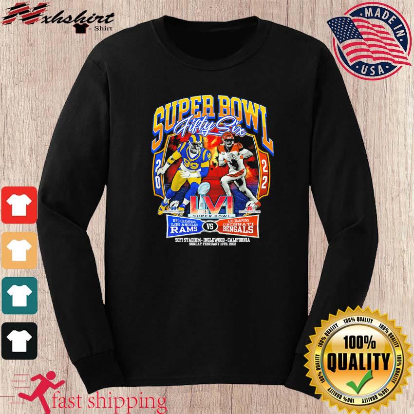 Official Los Angeles Rams vs Cincinnati Bengals Super Bowl LVI shirt, hoodie,  sweater, long sleeve and tank top