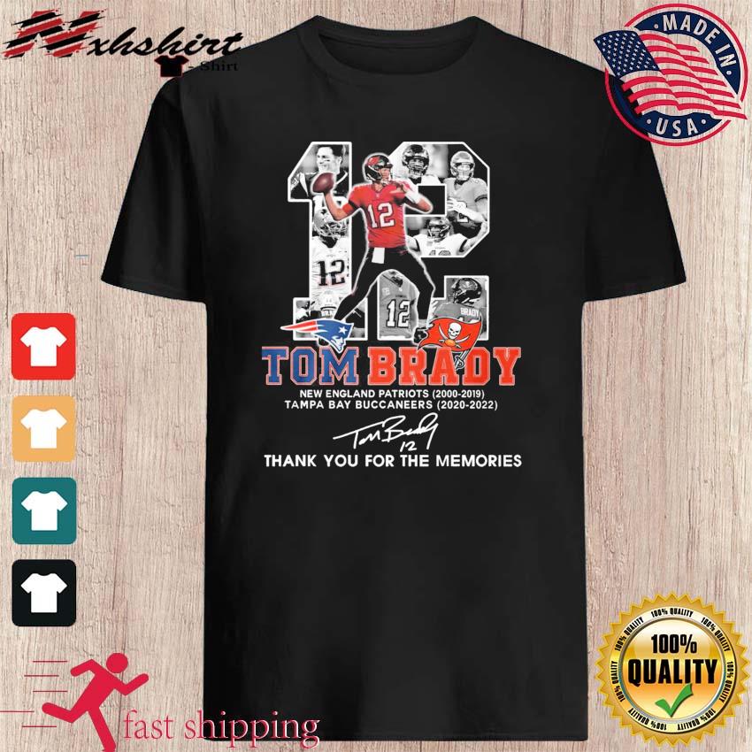 Tom Brady signature thank you for the memories shirt, hoodie, tank