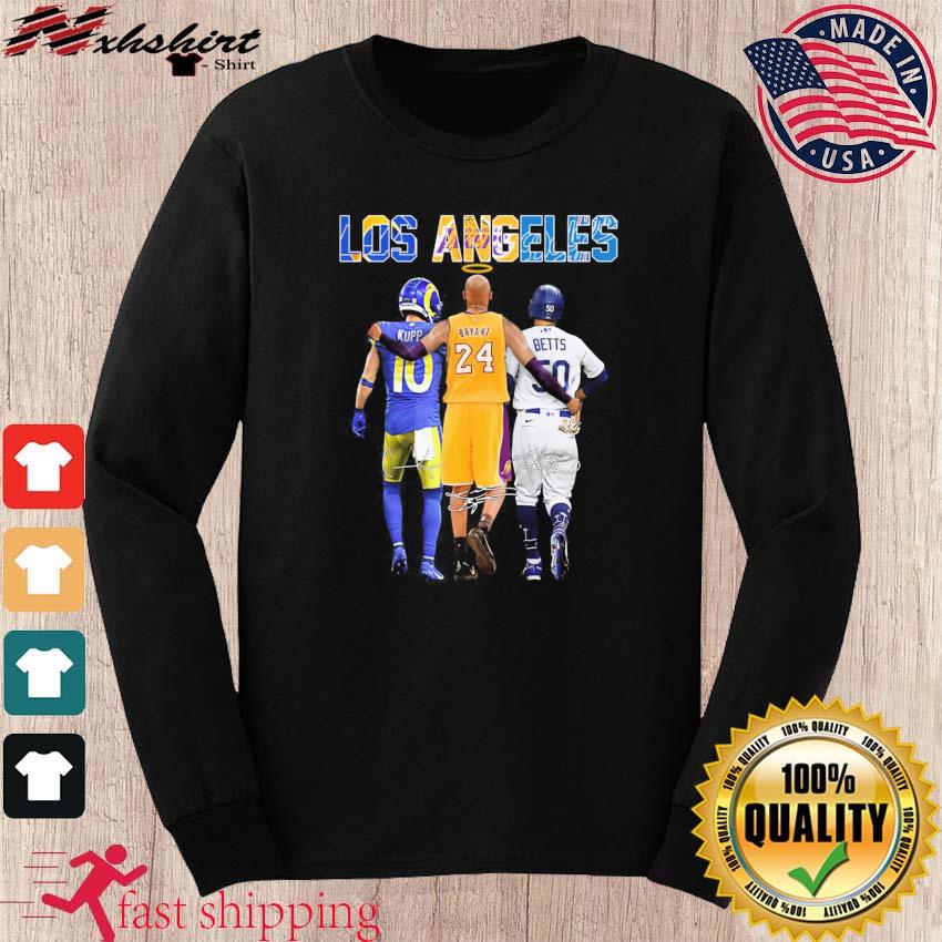 Los Angeles Cooper Kupp Kobe Bryant And Mookie Betts Signatures Shirt,  hoodie, sweater, long sleeve and tank top