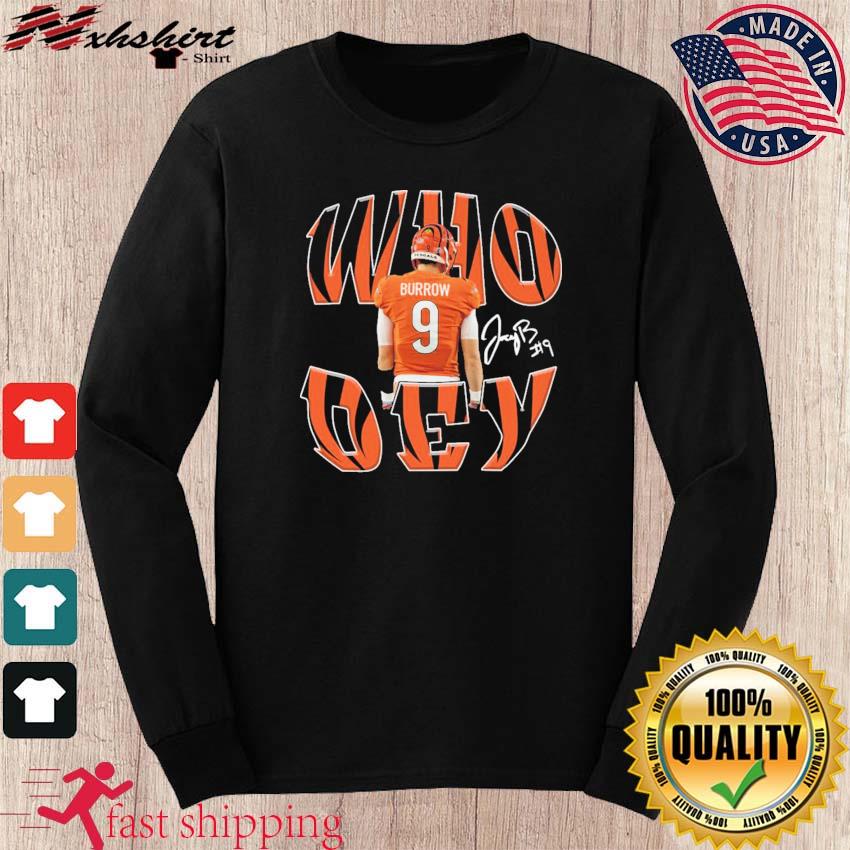 Burrow Who Dey Joe Cincinnati Bengals Shirt