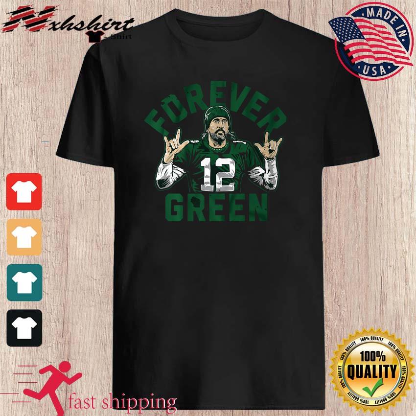 Aaron Rodgers Forever Green Official Tshirt