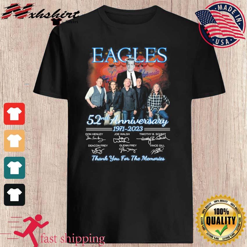 Eagles Signed 52nd Anniversary 1971-2023 Shirt - High-Quality