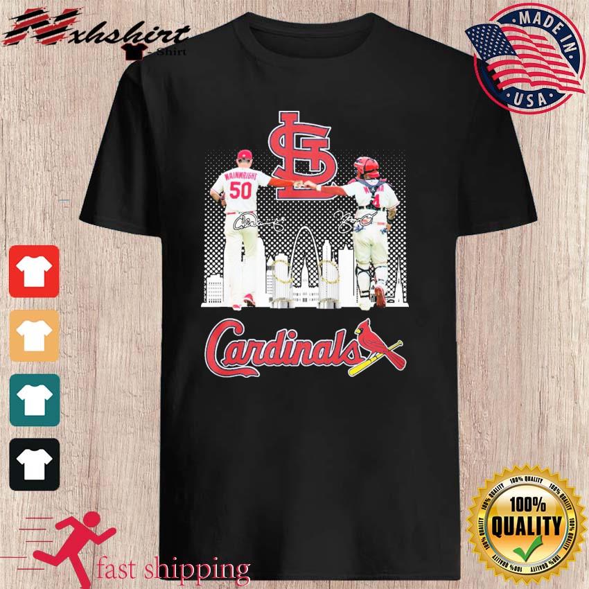 St Louis Cardinals 2022 Farewell Tour Molina and Adam Wainwright signatures  shirt,Sweater, Hoodie, And Long Sleeved, Ladies, Tank Top