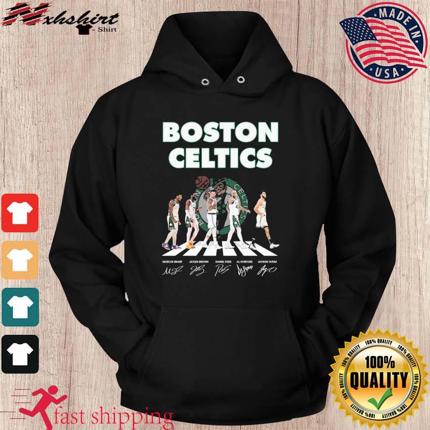 Boston Celtics abbey road signatures shirt, hoodie, longsleeve