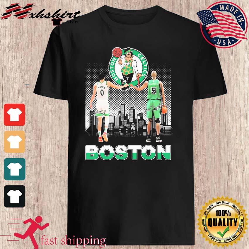 Boston celtics tatum jersey kevin garnett city signatures Shirt