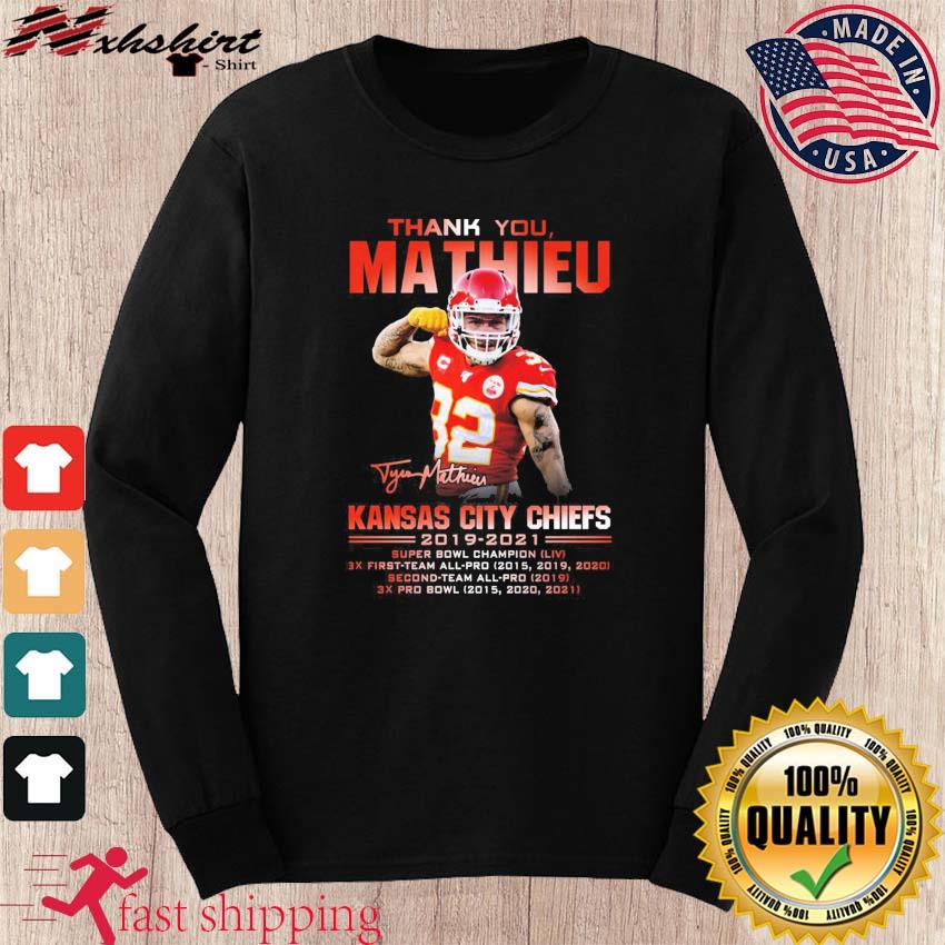 Thank You Tyrann Mathieu Kansas City Chiefs 2019 2021 Signatures Shirt,  hoodie, sweater, long sleeve and tank top