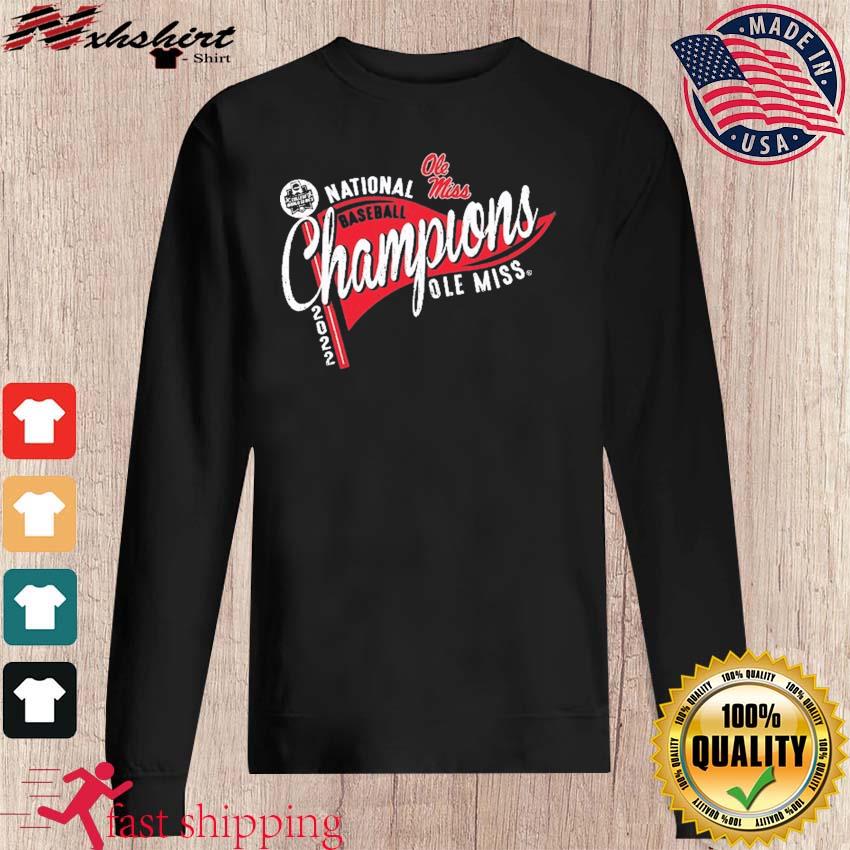 Ole Miss Rebels 2022 NCAA Men's Baseball College World Series Champions  Logo shirt, hoodie, sweater, long sleeve and tank top