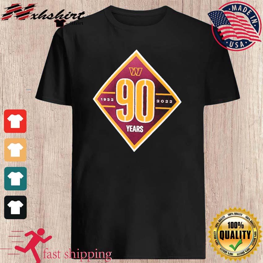 Washington Commanders 90th Anniversary T-Shirt