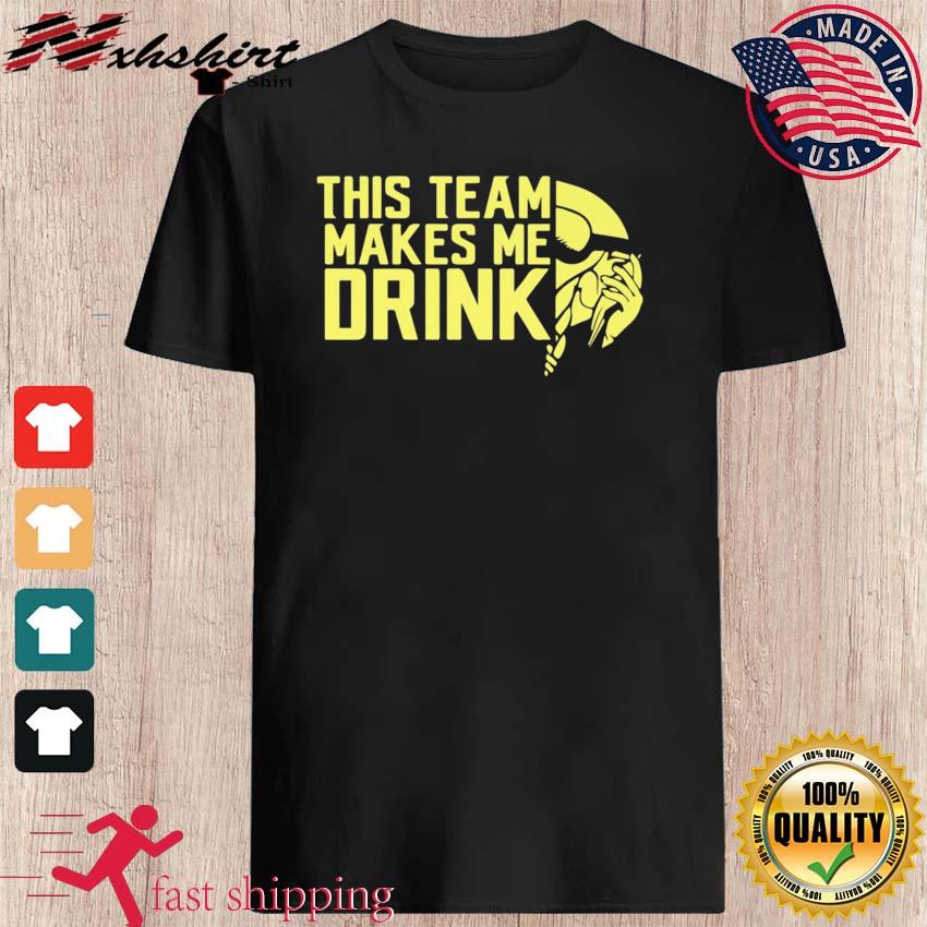 Baltimore Ravens This Team Makes Me Drink Shirt, hoodie, sweater