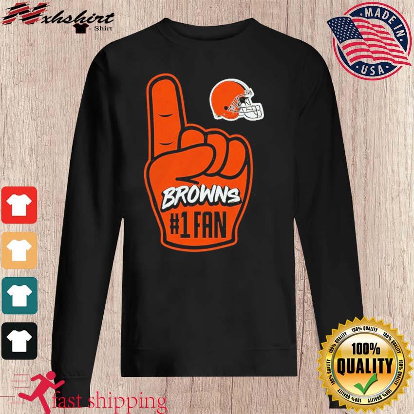 Official cleveland browns infant hand off T-shirt, hoodie, sweater