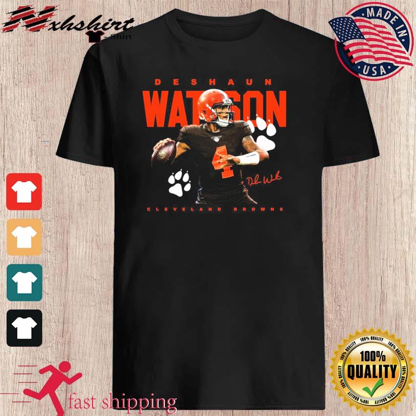 Official cleveland Browns football 4 Deshaun Watson player pose Us gift  shirt, hoodie, sweater, long sleeve and tank top