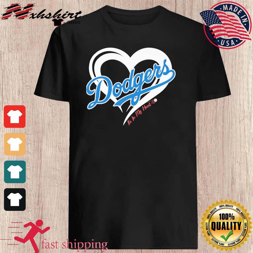 Los Angeles Dodgers Way To Go Dodgers Diamond Heart t-shirt