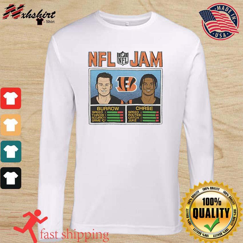 NFL Jam Bengals Burrow And Chase shirt, hoodie, sweater, long sleeve and  tank top