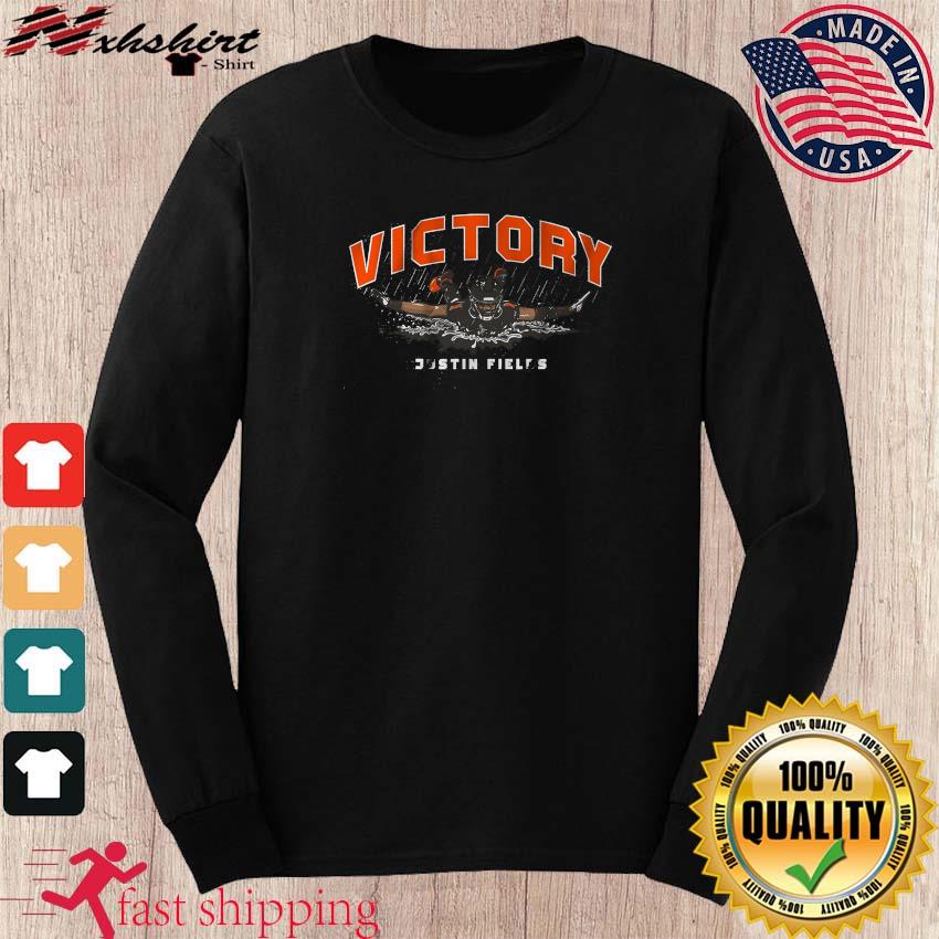 Justin Fields victory slide Chicago Bears shirt, hoodie, sweater, long  sleeve and tank top