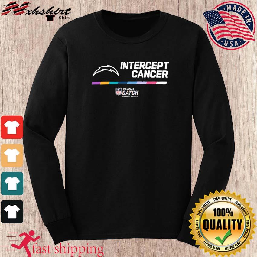 Los Angeles Chargers Intercept Cancer 2022 NFL Crucial Catch Shirt