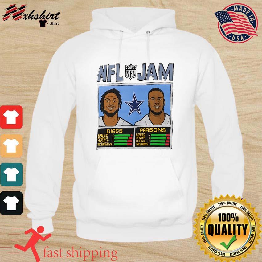 Men's Homage Micah Parsons Dallas Cowboys NFL Blitz Player Tri-Blend T-Shirt