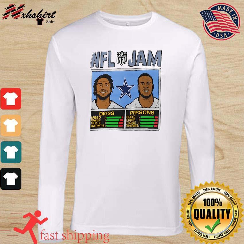 Nfl Jam Dallas Cowboys Micah Parsons And Trevon Diggs Shirt Long Sleeve,  Ladies Tee