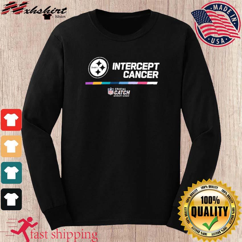 NFL Pittsburgh Steelers Crucial Catch Intercept Cancer T-Shirt