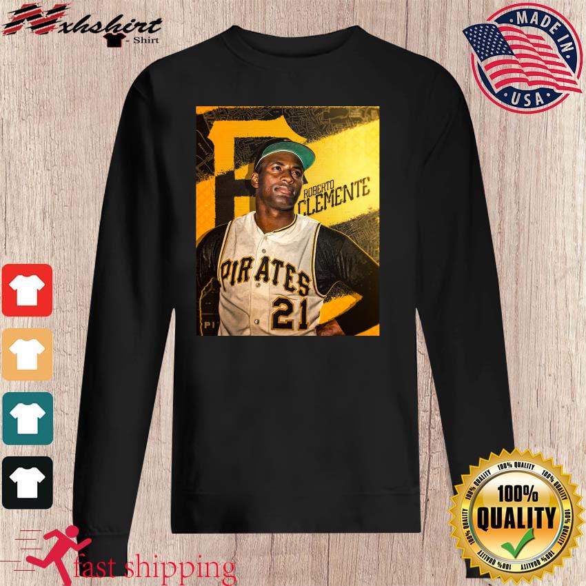 Official Pittsburgh pirates roberto clemente T-shirt, hoodie, tank top,  sweater and long sleeve t-shirt