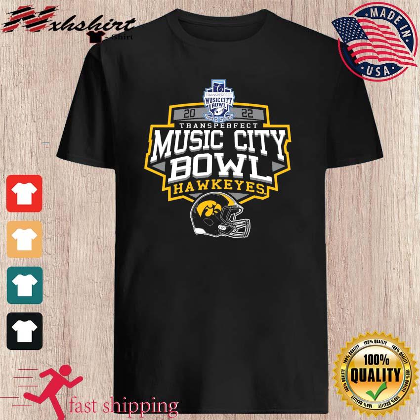 Iowa Hawkeyes 2022 Transperfect Music City Bowl Bound Shirt