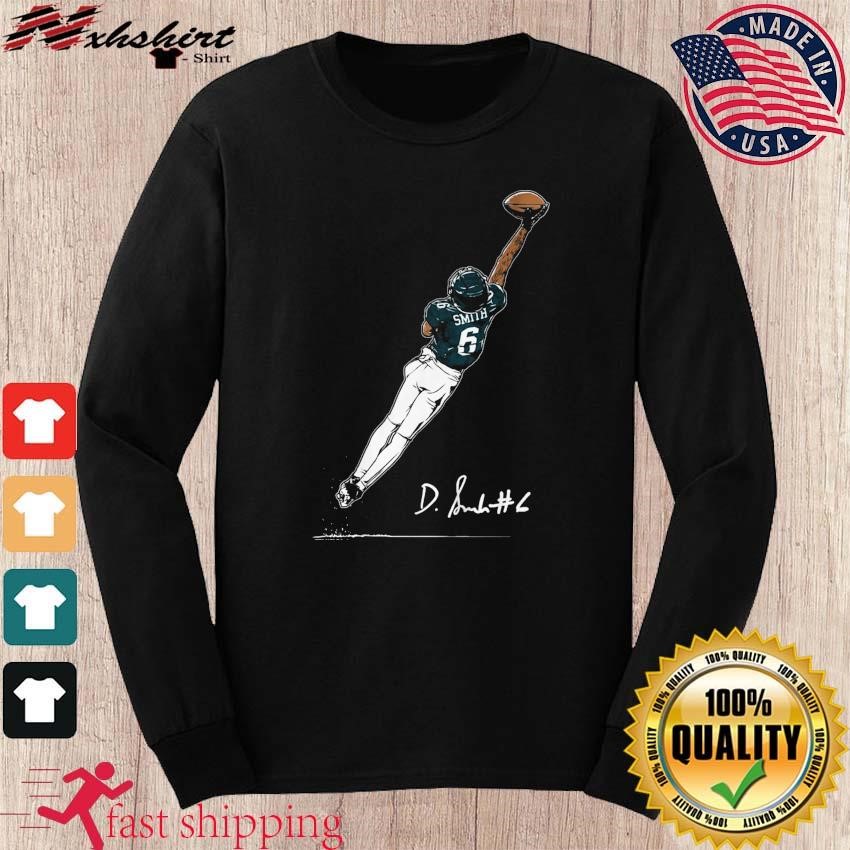 Philadelphia Eagles Devonta Smith One Hand Signature Shirt - Limotees