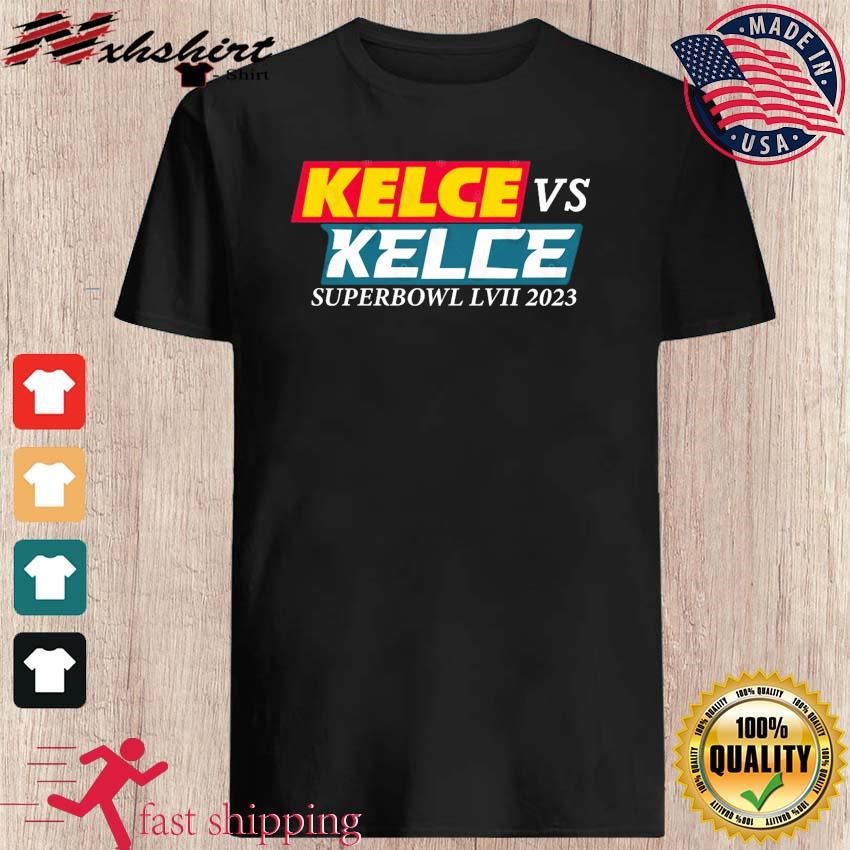 Kelce vs Kelce Funny Kelce's Brother Travis And Jason Super Bowl 2023 Shirt