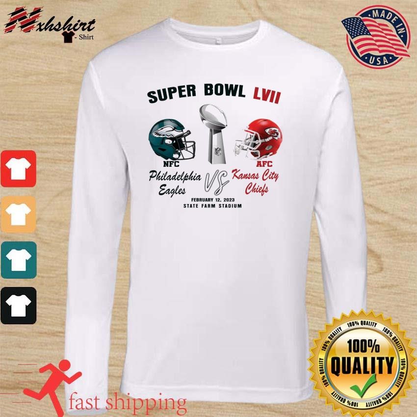 February 12 2023 Super Bowl Philadelphia Eagles vs Kansas City Chiefs  shirt, hoodie, sweater, long sleeve and tank top